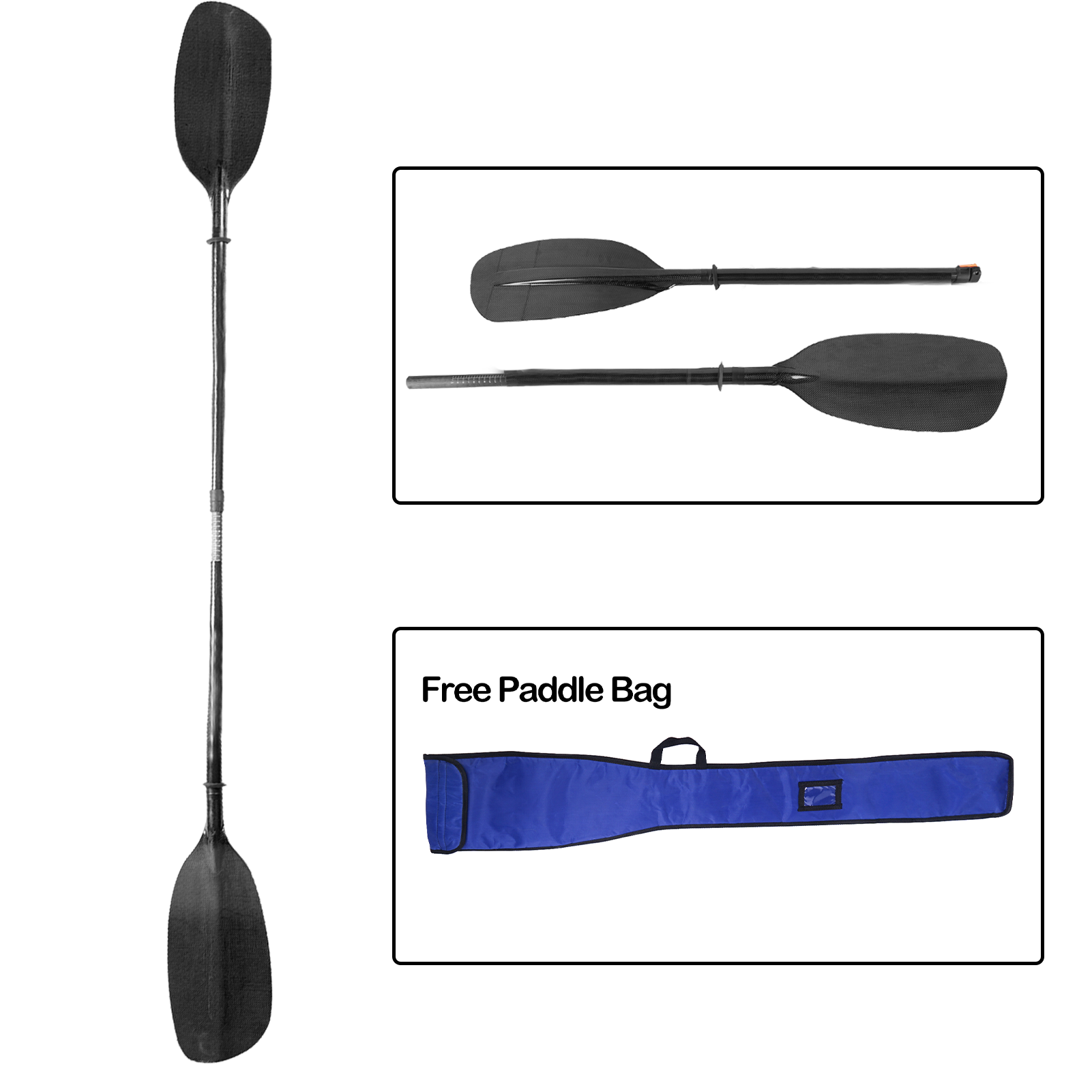 Kayak Paddle Carbon - Remo de carbono de eje recto