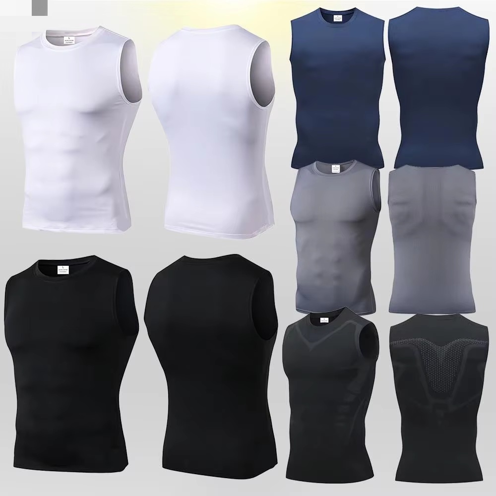 Aquatic Gym - Camiseta Deportiva de Compresión para Hombre,